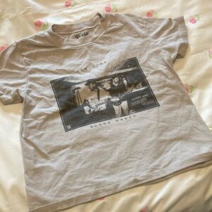 Gray Band Graphic T-Shirt